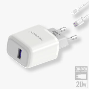 REVOOX Charger USB port 20W with Cable Type-C RCH-AC02