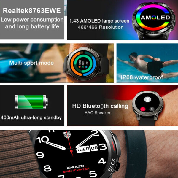 REVOOX SmartWatch AMOLED ORIENT -RSW-W03 – Image 5