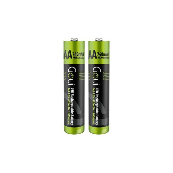 Goui Rechargeable AAA Battery (2Pcs) Black G-AAATC