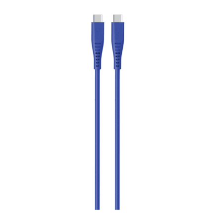 Goui Câble Flex Type-C vers Type-C (1.5m) 60W - Bleu Rubber