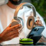 Casque Bluetooth Maestro ELITE Cream – Audio HD, Bluetooth 5.4, autonomie 30h, coussinets ultra-doux pour confort prolongé – Image 3