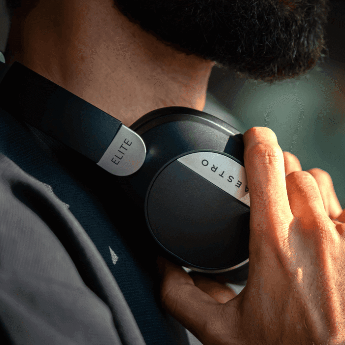 Maestro ELITE Bluetooth Headset Noir – Casque Bluetooth noir élégant, son puissant et confortable – Image 2