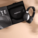 Maestro ELITE Bluetooth Headset Noir – Casque Bluetooth noir élégant, son puissant et confortable – Image 4