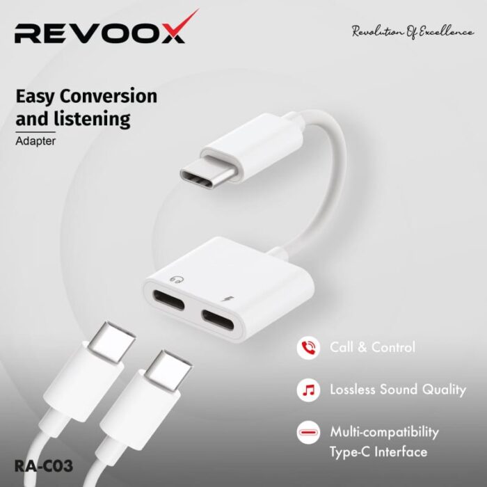 REVOOX Adapter Type-C/Type-C + Type-C RA-C03 – Image 2