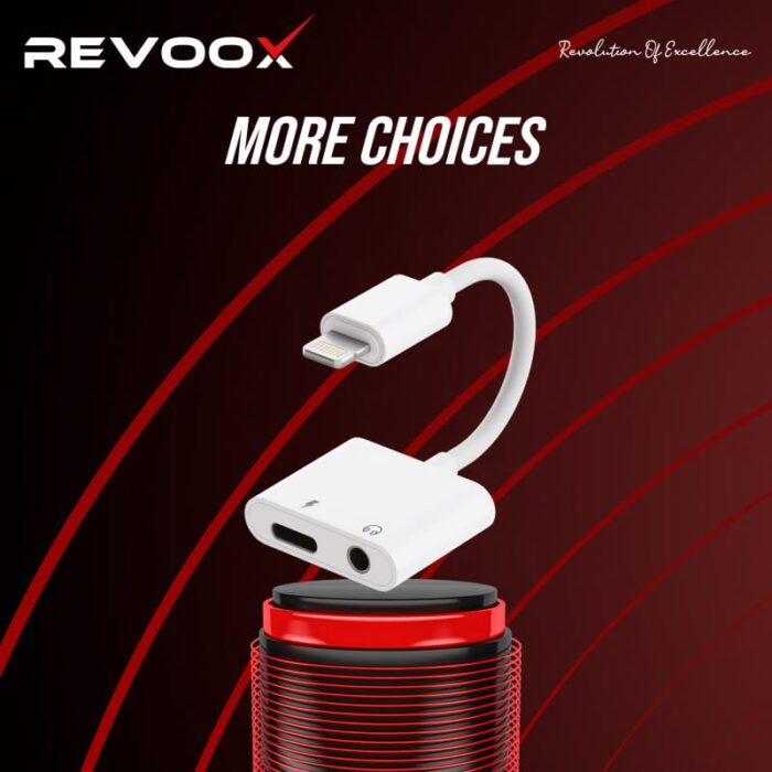 REVOOX Adapter Lightning to 3.5mm Jack+Lightning RA-L02 – Image 2