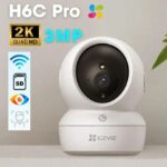 Caméra Ezviz  de Surveillance Wi-Fi H6c Pro 2K – Vision panoramique
