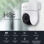 Caméra Ezviz Extérieure motorisée panoramique H8C 2K+ – Image 4
