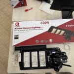 Projecteur solaire 650W avec caméra BH‑Vision 6K – AI Solar Camera + Lighting 2‑en‑1, détection humaine, éclairage puissant ​