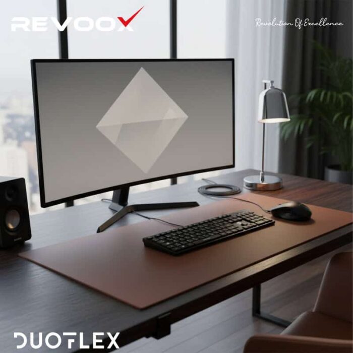 Clavier et souris filaire Revoox DUOFLEX RKM-W101 pour ordinateur de bureau.