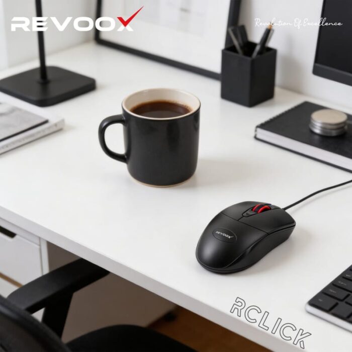 Revoox RCLICK RM-W100 – Souris Filaire USB Optique & Ergonomique – Image 3