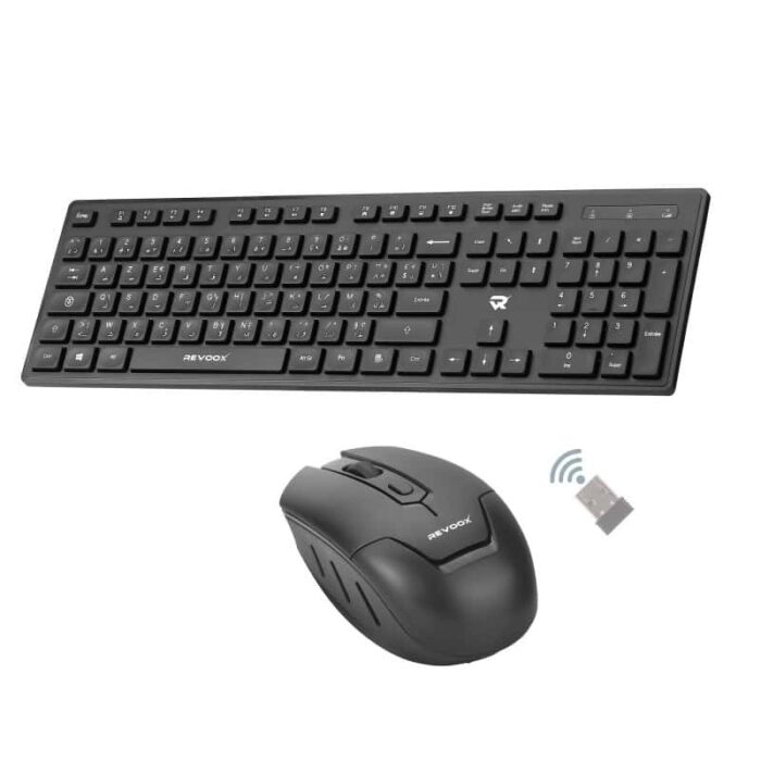 Revoox WORKET RKM-B201 – Combo Clavier & Souris Sans Fil 2.4G | Smartop.ma