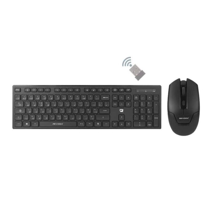 Revoox RKM-B201 – Clavier Sans Fil Membrane Silencieux, Bureau | Smartop.ma