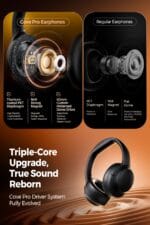 Cove Pro Hybrid ANC Over-Ear Headphones LDAC 56dB 95H – Image 6
