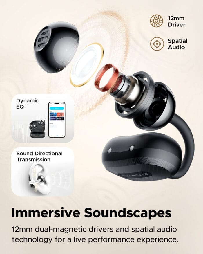 Air Clip Open-Ear Earbuds Bluetooth 5.4 28H IPX5 – Image 5