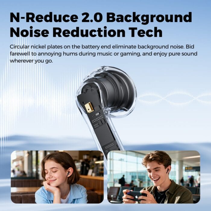 Air6 HS Earbuds Bluetooth 6.0 LDAC Hi-Res 45H – Image 6