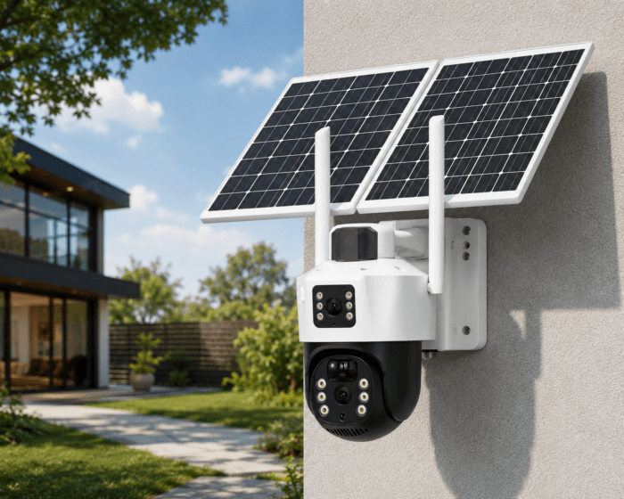 Caméra de sécurité intelligente extérieure et solaire BH-Vision | Caméra solaire sans fil 6K Ultra HD – Image 3