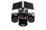 Caméra de sécurité intelligente extérieure solaire BH-Vision | Caméra PTZ double panneau solaire 8K Ultra HD