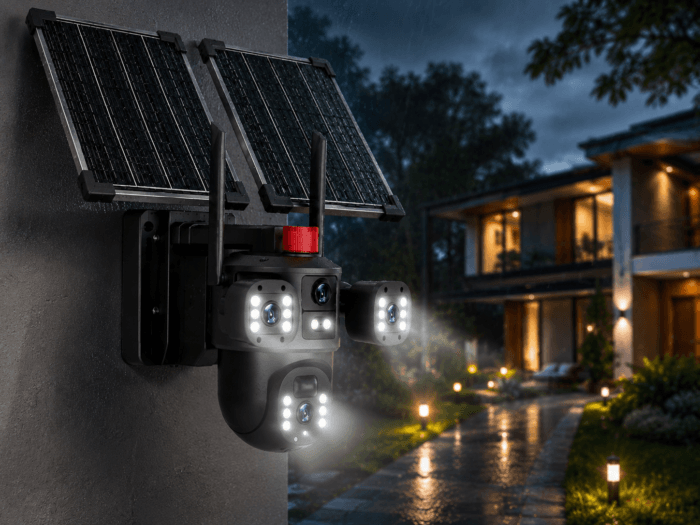 Caméra solaire intelligente BH-Vision 2-en-1 avec IA | Caméra de sécurité extérieure sans fil 6K Ultra HD – Image 5