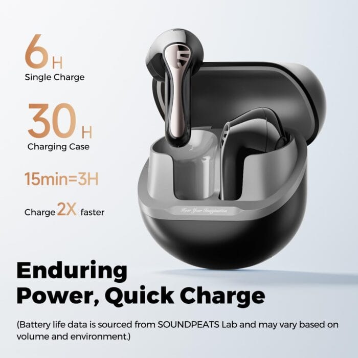 Air5 Lite Earbuds Bluetooth 5.4 LDAC Hi-Res 30H – Image 2