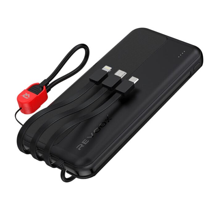 Power Bank Revoox RevoSpark 15W 10000mAh Câbles Intégrés – RPB-P099 – Image 6