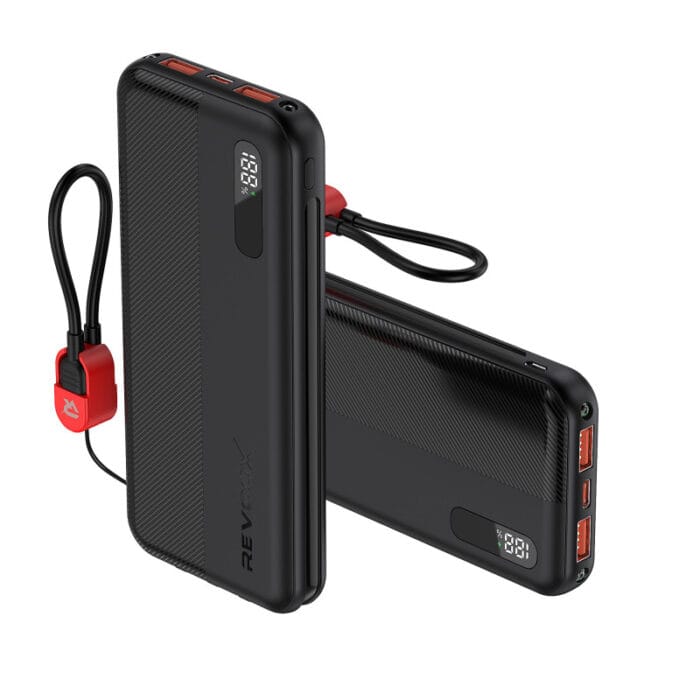 Power Bank Revoox RevoSpark 10000mAh Câbles Intégrés – RPB-P102 – Image 3