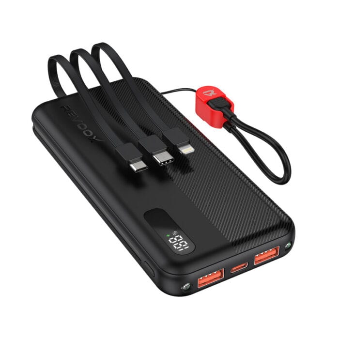 Power Bank Revoox RevoSpark 10000mAh Câbles Intégrés – RPB-P102 – Image 5