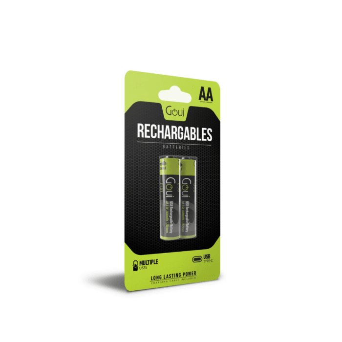 Goui Rechargeable AA Battery (2Pcs) Black – Image 6